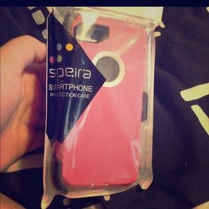 iPhone 7/8 pink case (otter box style - with clip)